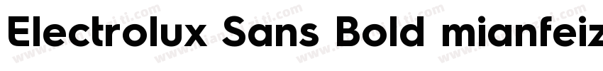 Electrolux Sans Bold mianfeizitico字体转换
